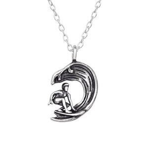 Sterling Silver Surfer Necklace